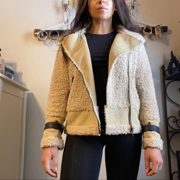 Gianni Bini Sherpa Moto Jacket - Picture 3 of 5